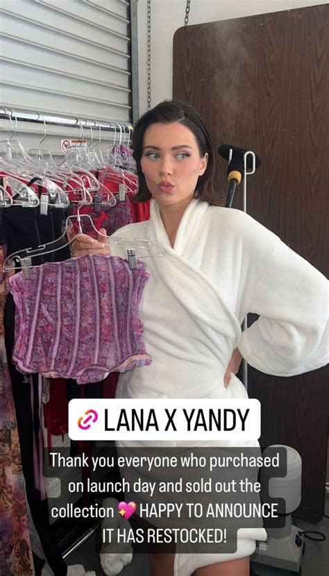 lana rhoades lingerie|LANA RHOADES X YANDY: COLLECTION CHAT